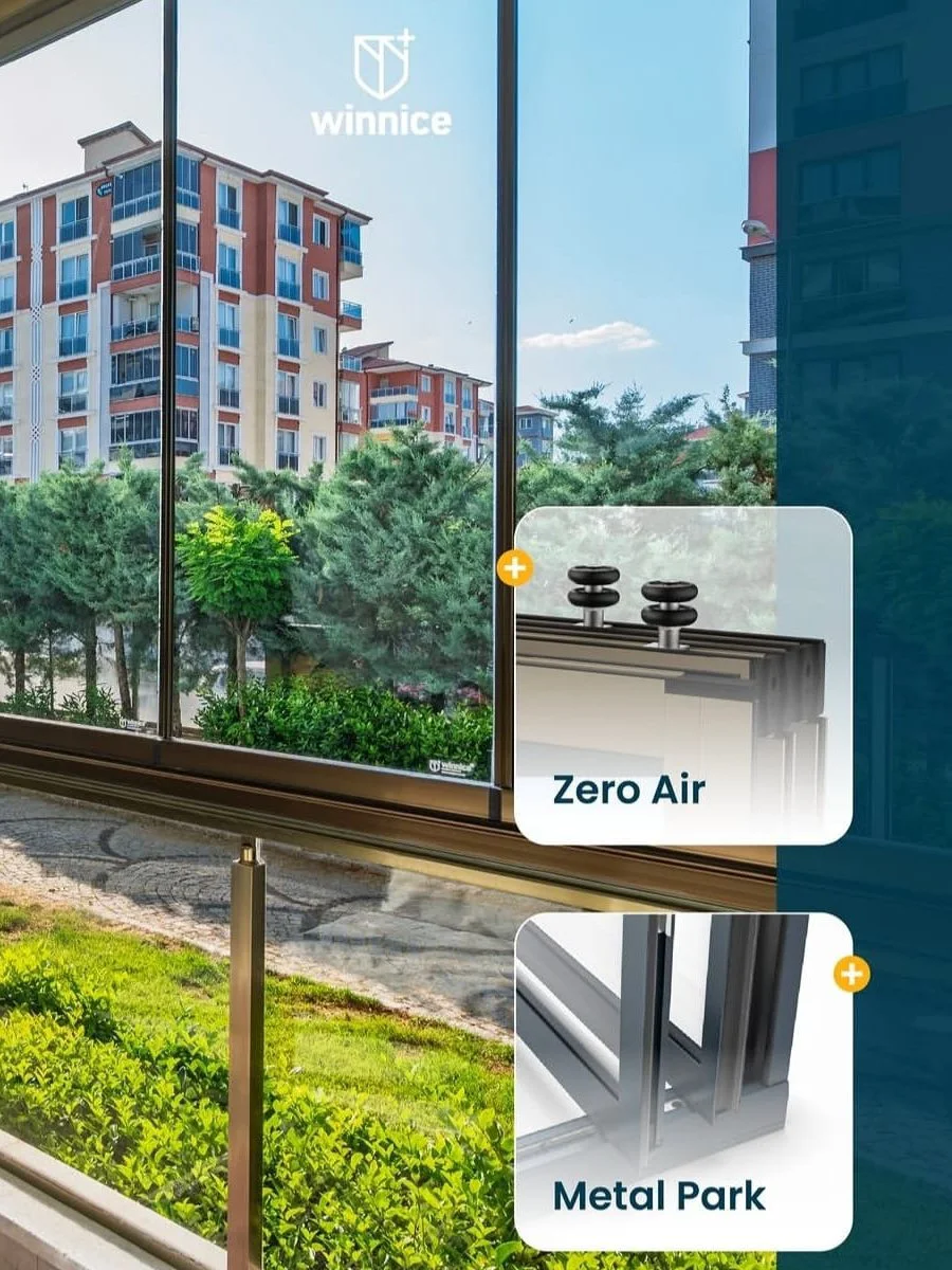 Winnice katlanır cam balkon detayları (üretici görseli)