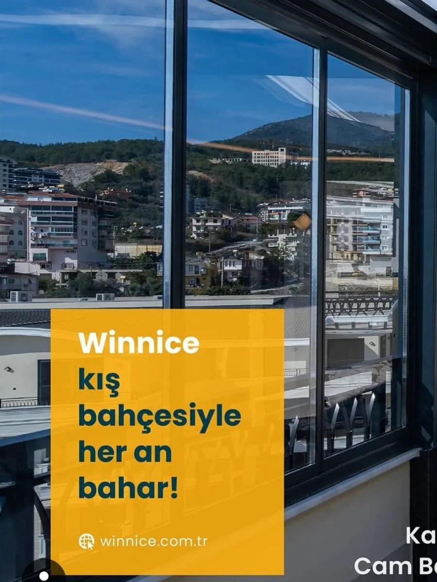 Winnice katlanır cam balkonla kış bahçesi (üretici görseli)