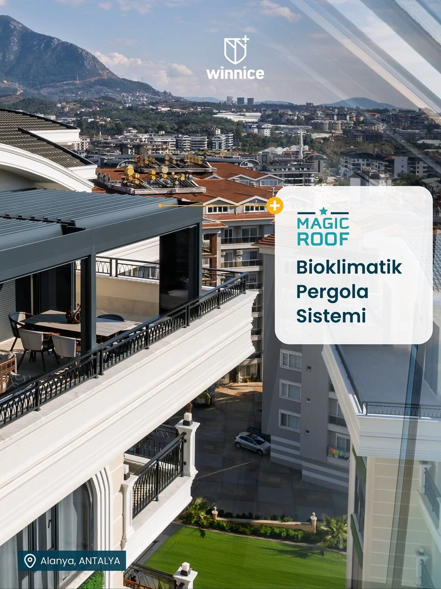 Winnice Magic Roof bioklimatik pergola (üretici görseli)